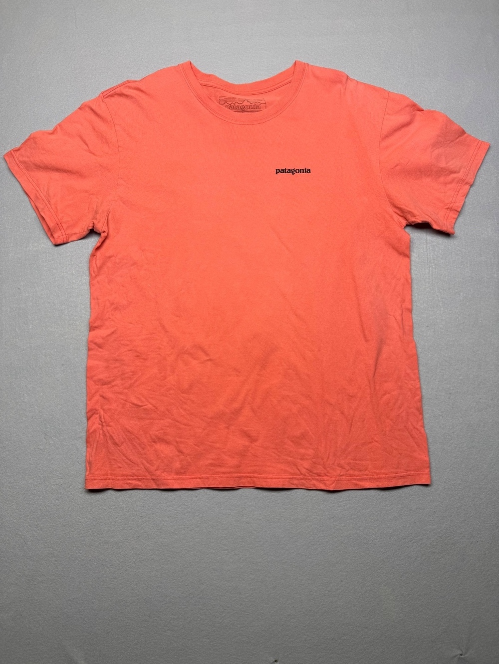 Patagonia T-Shirt Men's L Orange Casual Organic Cotton